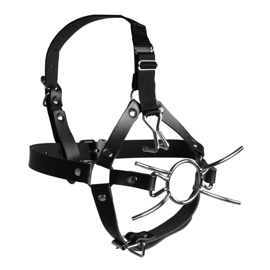 Ouch Xtreme Head Harness With Spider Gag And Nose Hooks | Bondage Gag | Shots Toys | Bodyjoys