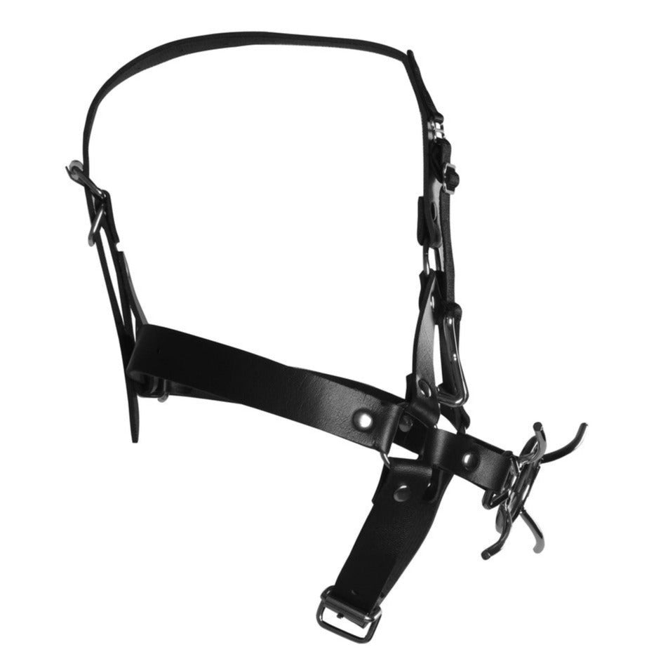 Ouch Xtreme Head Harness With Spider Gag And Nose Hooks | Bondage Gag | Shots Toys | Bodyjoys