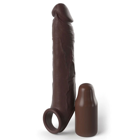 X-Tensions Elite 3 Inch Penis Extender With Strap Flesh Brown | Penis Sheath | Pipedream | Bodyjoys