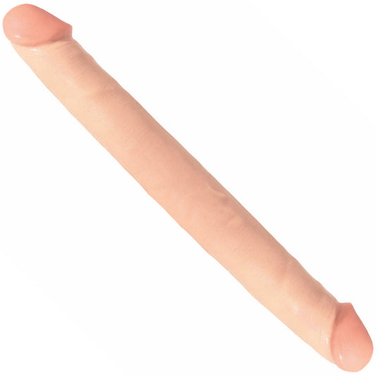 Basix 12 Inch Double Dong Flesh | Double-Ended Dildo | Pipedream | Bodyjoys