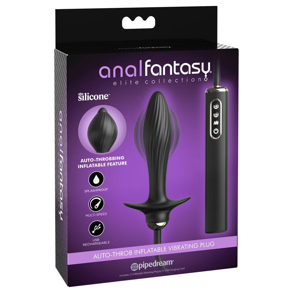 Pipedream Anal Fantasy Auto Throb Inflatable Vibrating Plug | Vibrating Butt Plug | Pipedream | Bodyjoys