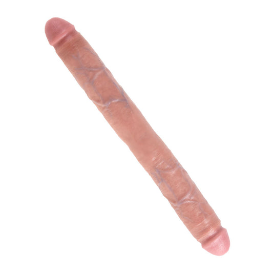 King Cock 16 Inch Thick Double Dildo Flesh | Double-Ended Dildo | Pipedream | Bodyjoys