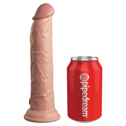 King Cock Elite 9 Inch Dual Density Vibrating Cock Flesh Pink | Dildo Vibrator | Pipedream | Bodyjoys