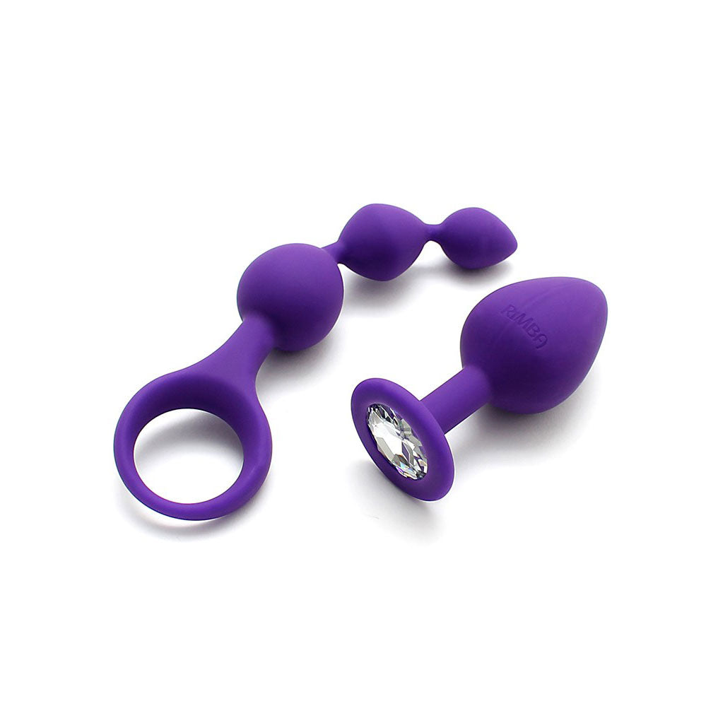 Barcelona Purple Anal Pleasure Play Set 2 Pieces | Anal Sex Toy Set | Rimba | Bodyjoys