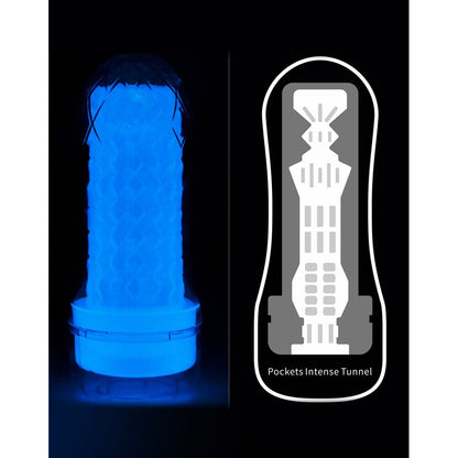 Lovetoy Lumino Play Glow-In-The-Dark Pocketed Masturbator | Pocket Pussy | Lovetoy | Bodyjoys