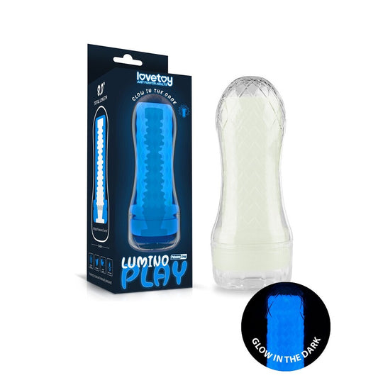 Lovetoy Lumino Play Glow-In-The-Dark Ribbed Masturbator | Pocket Pussy | Lovetoy | Bodyjoys