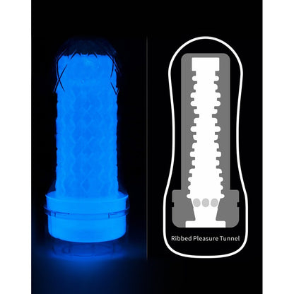 Lovetoy Lumino Play Glow-In-The-Dark Ribbed Masturbator | Pocket Pussy | Lovetoy | Bodyjoys