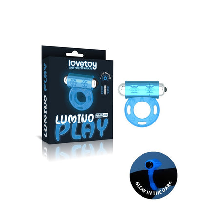 Lovetoy Lumino Play Glow-In-The-Dark Vibrating Cock Ring Blue | Vibrating Cock Ring | Lovetoy | Bodyjoys