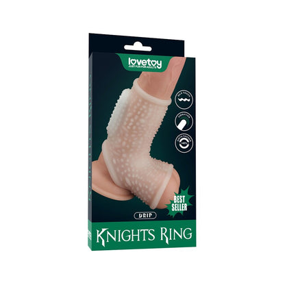 Lovetoy Drip Knights Ring Vibrating Penis And Scrotum Sleeve | Penis Sheath | Lovetoy | Bodyjoys