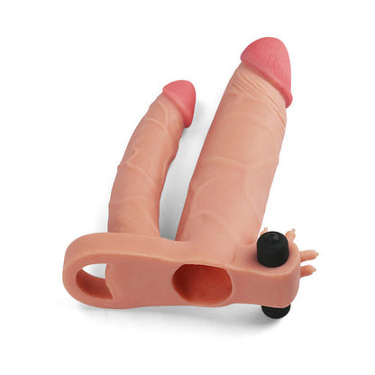 Lovetoy 1 Inch Vibrating Double Pleasure Extender | Penis Sheath | Lovetoy | Bodyjoys