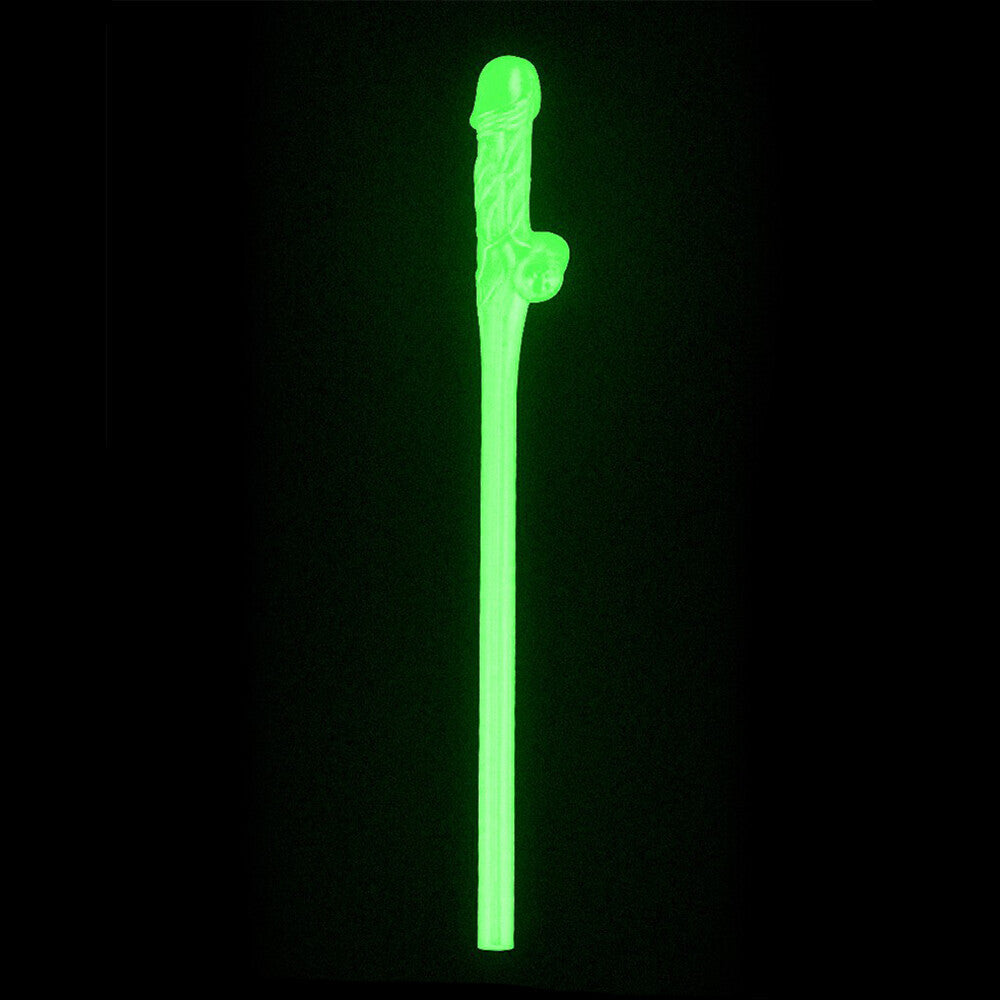 Lovetoy Willy Straws Glow In The Dark 9 Pack | Novelty Toy | Lovetoy | Bodyjoys