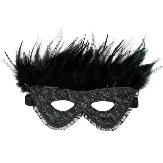 Satin Look Feather Mask | Bondage Hoods & Masks | Rimba | Bodyjoys