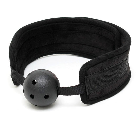 Padded Mouth Gag With Breathable Ball Black | Bondage Gag | Rimba | Bodyjoys