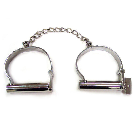 Rouge Stainless Steel Ankle Shackles | Wrist & Ankle Restraint | Rouge | Bodyjoys