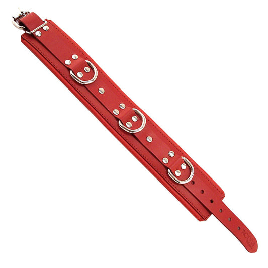 Rouge Garments Red Padded Collar | Bondage Collars & Leads | Rouge | Bodyjoys