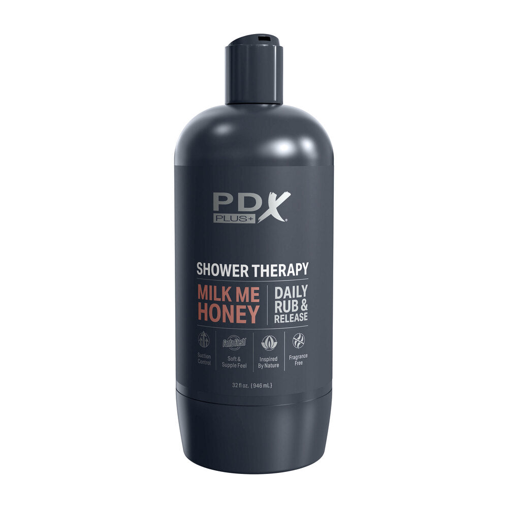 PDX Plus Shower Therapy Milk Me Honey Masturbator Tan | Male Masturbator | Pipedream | Bodyjoys