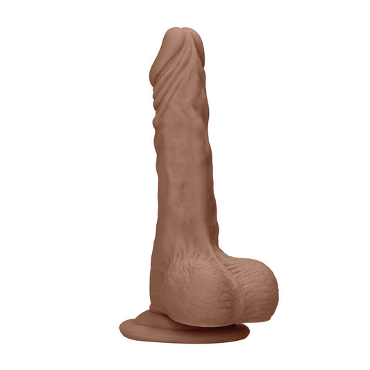 RealRock 7 Inch Dong With Testicles Flesh Tan | Realistic Dildo | Shots Toys | Bodyjoys