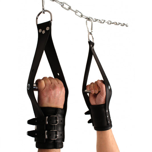 The Red Deluxe Leather Suspension Handcuffs | Wrist & Ankle Restraint | The Red | Bodyjoys