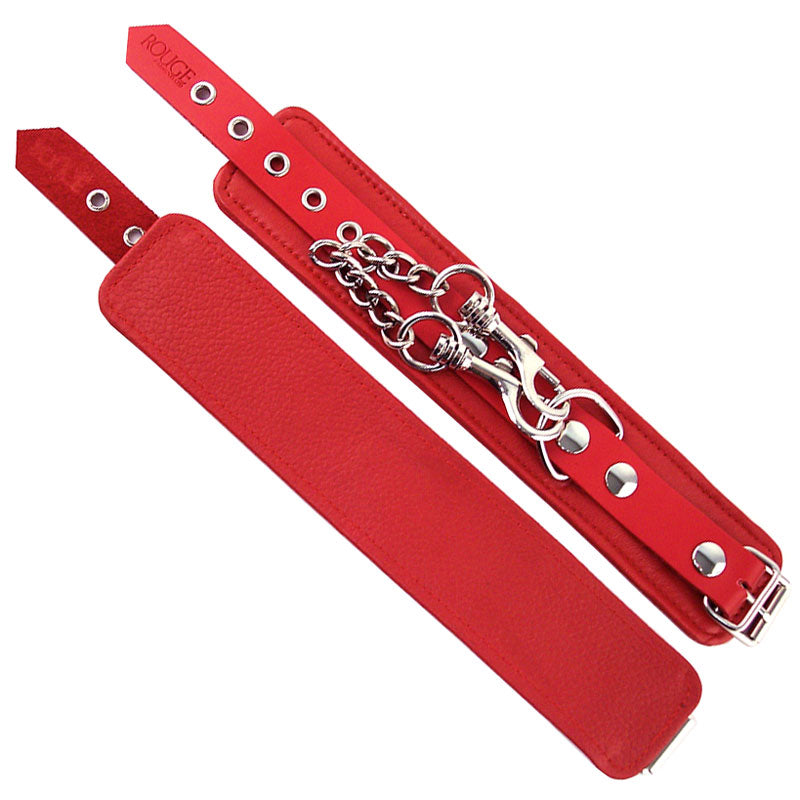 Rouge Garments Wrist Cuffs Red | Wrist & Ankle Restraint | Rouge | Bodyjoys