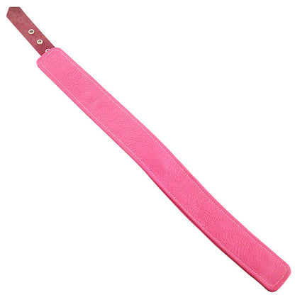 Rouge Garments Plain Pink Leather Collar | Bondage Collars & Leads | Rouge | Bodyjoys