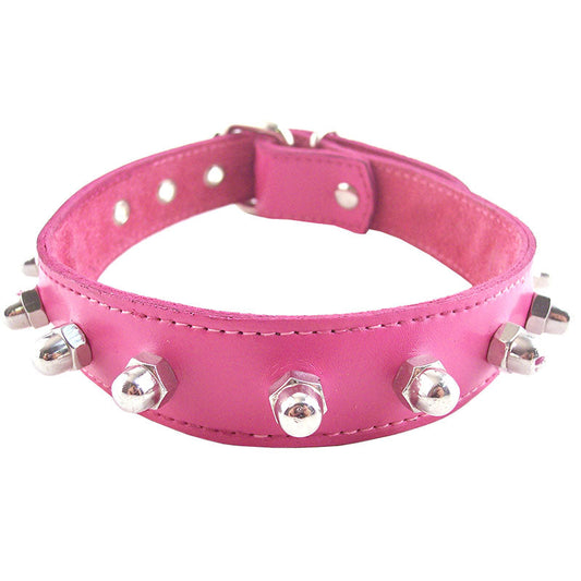 Rouge Garments Pink Nut Collar | Bondage Collars & Leads | Rouge | Bodyjoys