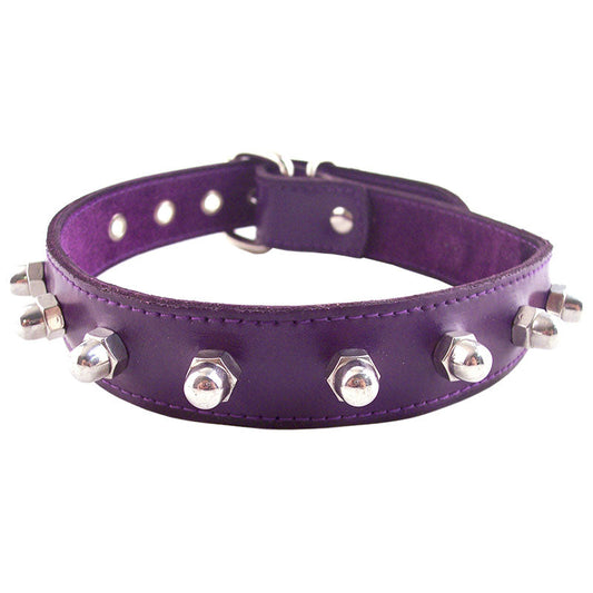 Rouge Garments Purple Nut Collar | Bondage Collars & Leads | Rouge | Bodyjoys
