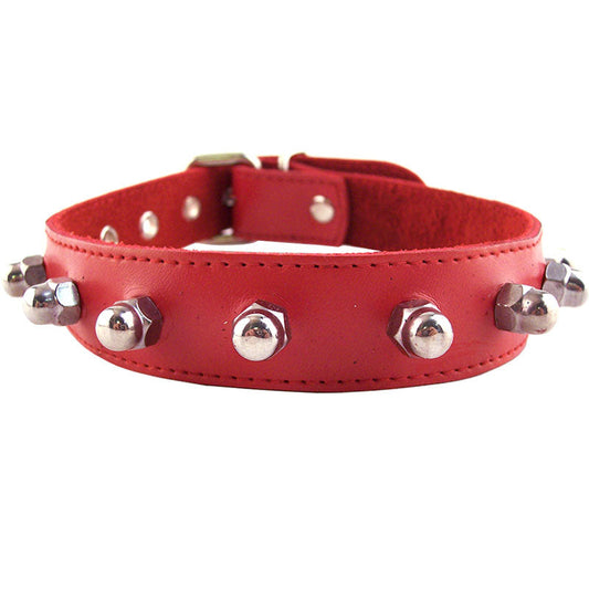 Rouge Garments Red Nut Collar | Bondage Collars & Leads | Rouge | Bodyjoys