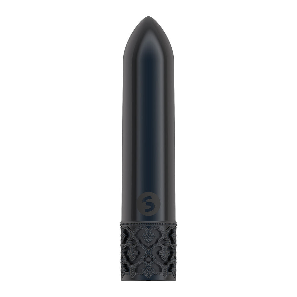 Royal Gems Glitz Rechargeable Bullet Gun Metal | Bullet Vibrator | Shots Toys | Bodyjoys