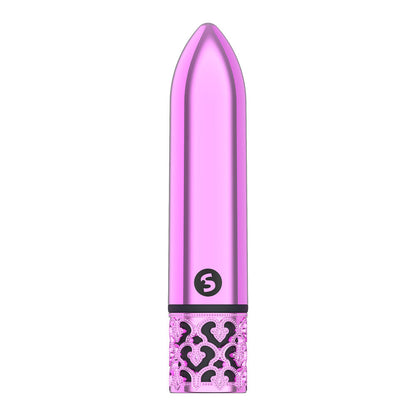 Royal Gems Glamour Rechargeable Bullet Pink | Bullet Vibrator | Shots Toys | Bodyjoys