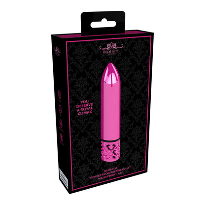 Royal Gems Glamour Rechargeable Bullet Pink | Bullet Vibrator | Shots Toys | Bodyjoys