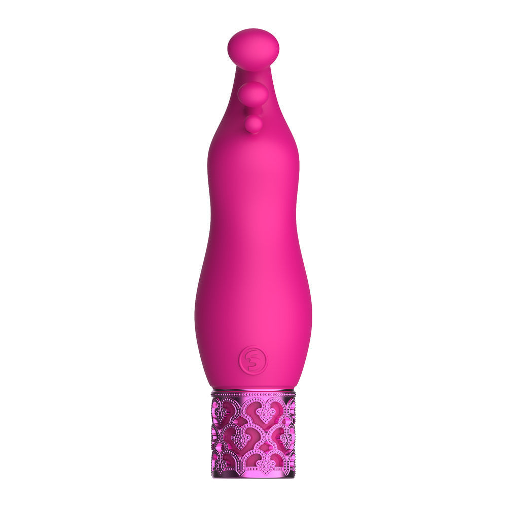 Royal Gems Exquisite Rechargeable Silicone Bullet Pink | Bullet Vibrator | Shots Toys | Bodyjoys