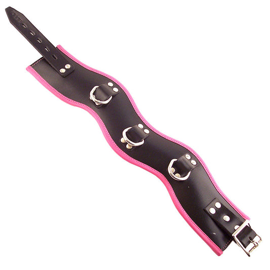 Rouge Garments Black And Pink Padded Posture Collar | Bondage Collars & Leads | Rouge | Bodyjoys