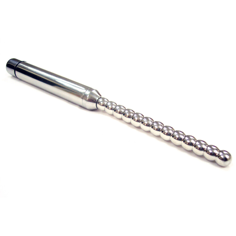 Rouge Stainless Steel Vibrating Ribbed Urethral Probe BDSM | Urethral Sound | Rouge | Bodyjoys