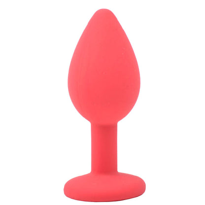 Jewelled Silicone Butt Plug Red Small | Jewelled Butt Plug | Various brands | Bodyjoys