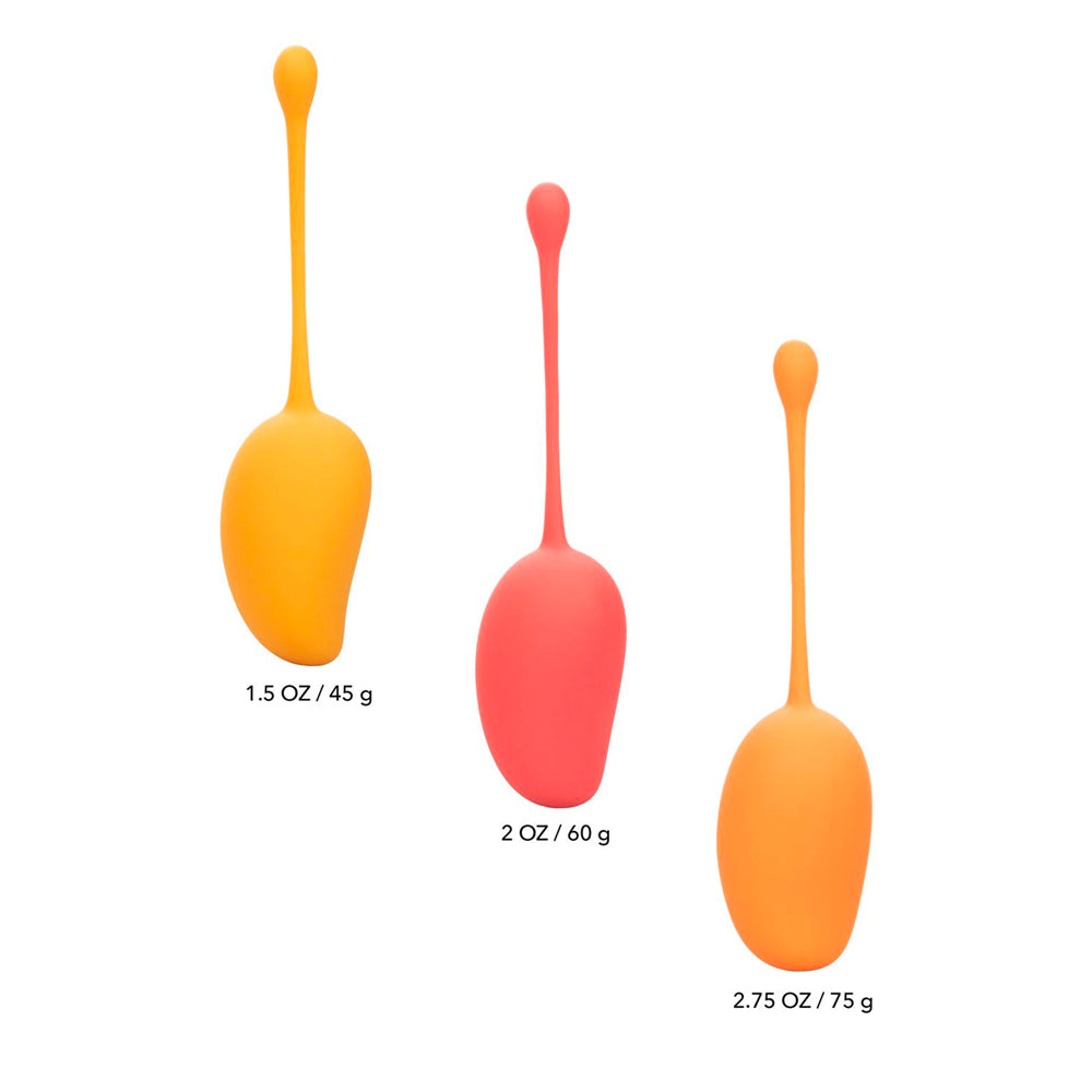 Kegel Training Set Mango | Kegel Exercisers | CalExotics | Bodyjoys