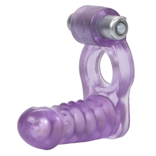 Double Diver Vibrating Duo Penetrator Cock Ring | Double Strap-On | CalExotics | Bodyjoys