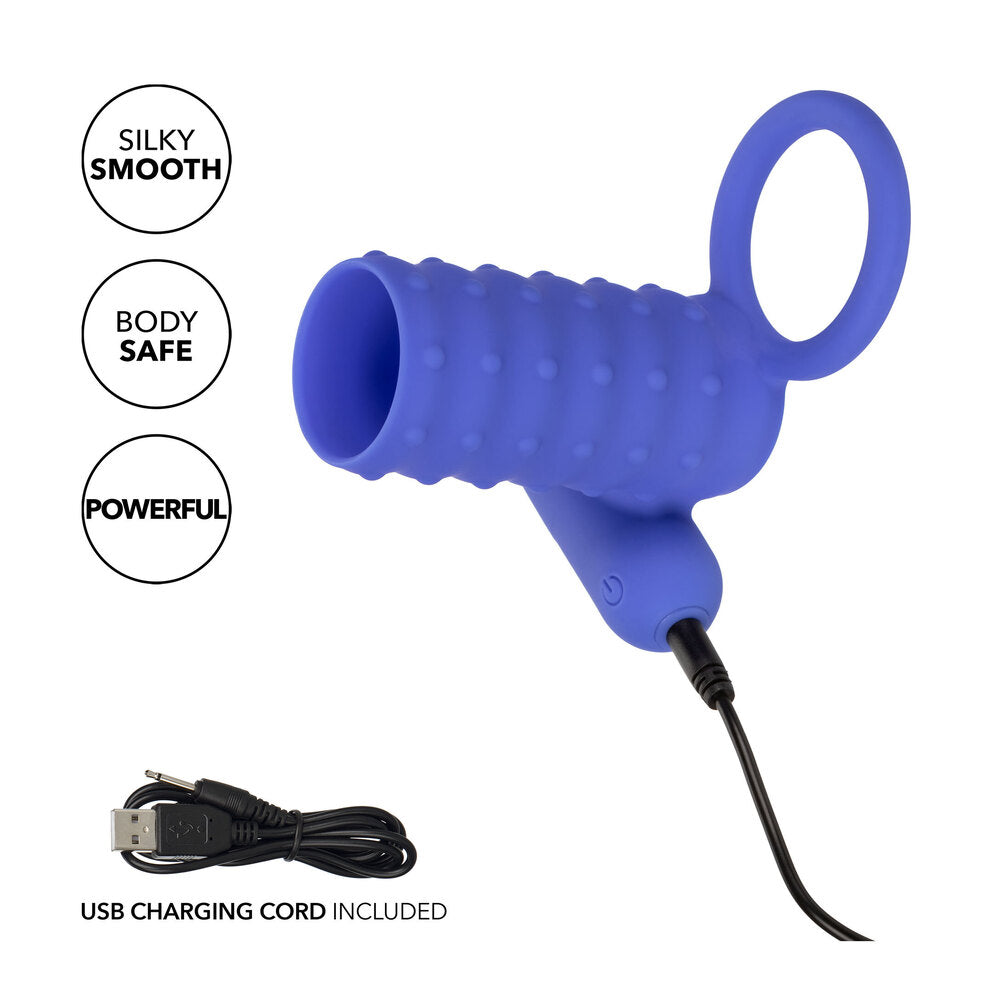 Endless Desires Enhancer Vibrating Cock Sleeve With Scrotum Ring | Vibrating Cock Ring | CalExotics | Bodyjoys