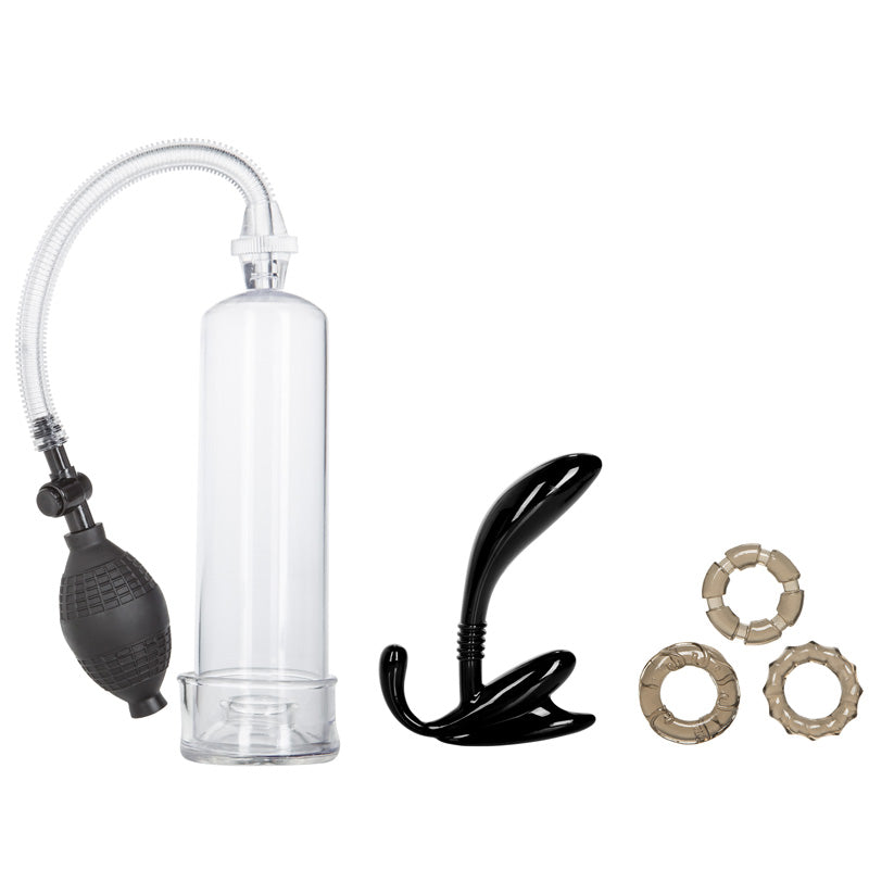 His Essential Pump Kit 6 Pieces | Penis Pump | CalExotics | Bodyjoys