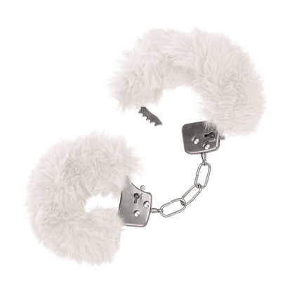 Ultra Fluffy Furry Handcuffs White | Bondage Handcuffs | CalExotics | Bodyjoys