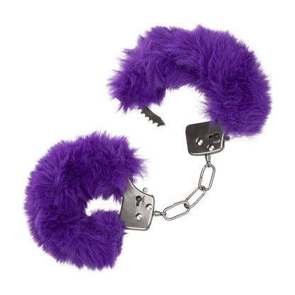 Ultra Fluffy Furry Handcuffs Purple | Bondage Handcuffs | CalExotics | Bodyjoys