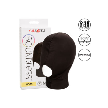 Boundless Open Mouth Hood Black | Bondage Hoods & Masks | CalExotics | Bodyjoys