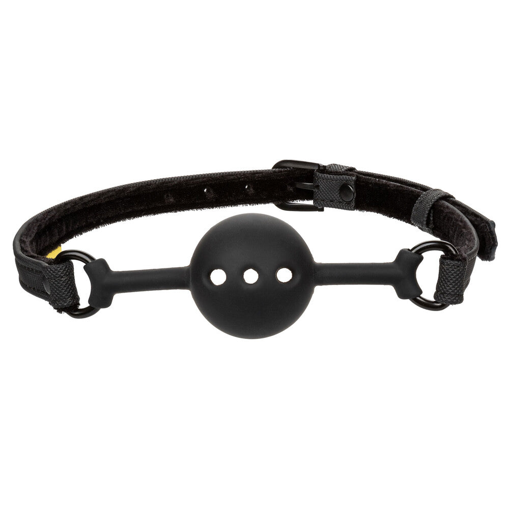 Boundless Breathable Silicone Ball Gag Black | Bondage Gag | CalExotics | Bodyjoys