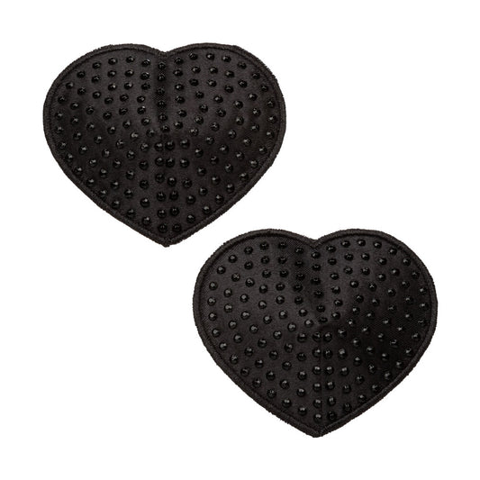 Radiance Heart-Shaped Nipple Pasties Black 2 Pieces | Sexy Accessories | CalExotics | Bodyjoys