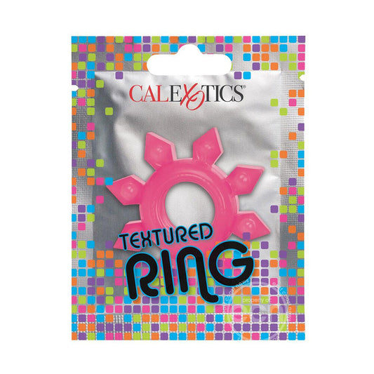 Foil Pack Textured Cock Ring | Classic Cock Ring | CalExotics | Bodyjoys