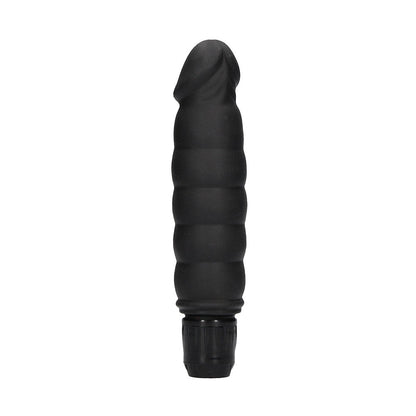 Ribbed Vibrator Black | Dildo Vibrator | Shots Toys | Bodyjoys