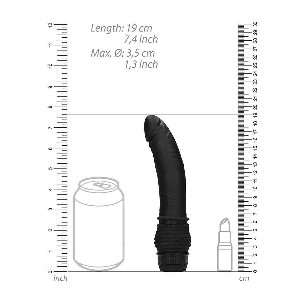 G-Spot 7.5 Inch Vibrator Black | Dildo Vibrator | Shots Toys | Bodyjoys