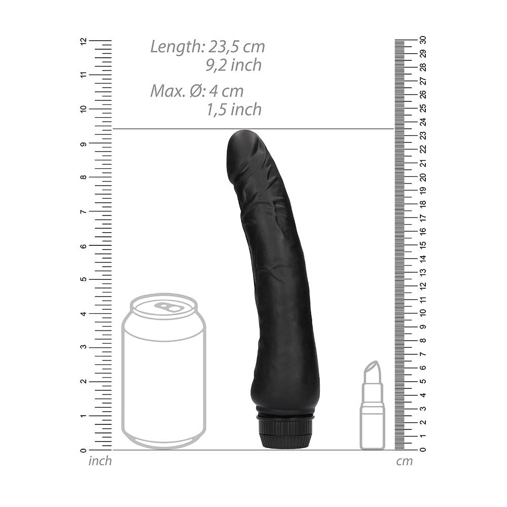 G-Spot 9 Inch Vibrator Black | Dildo Vibrator | Shots Toys | Bodyjoys