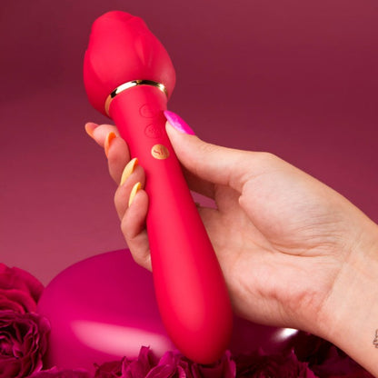 Secret Kisses Rosegasm Lingo Dual-Ended Clitoral Vibe | Clitoral Vibrator | Secret Kisses | Bodyjoys