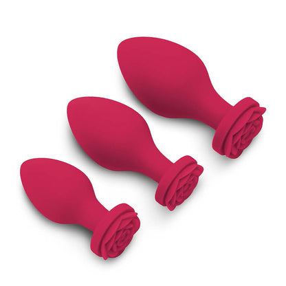 Rosegasm Secret Kisses Butt Bouquet Plug Training Set 3 Pcs | Butt Plug Set | Rosegasm | Bodyjoys