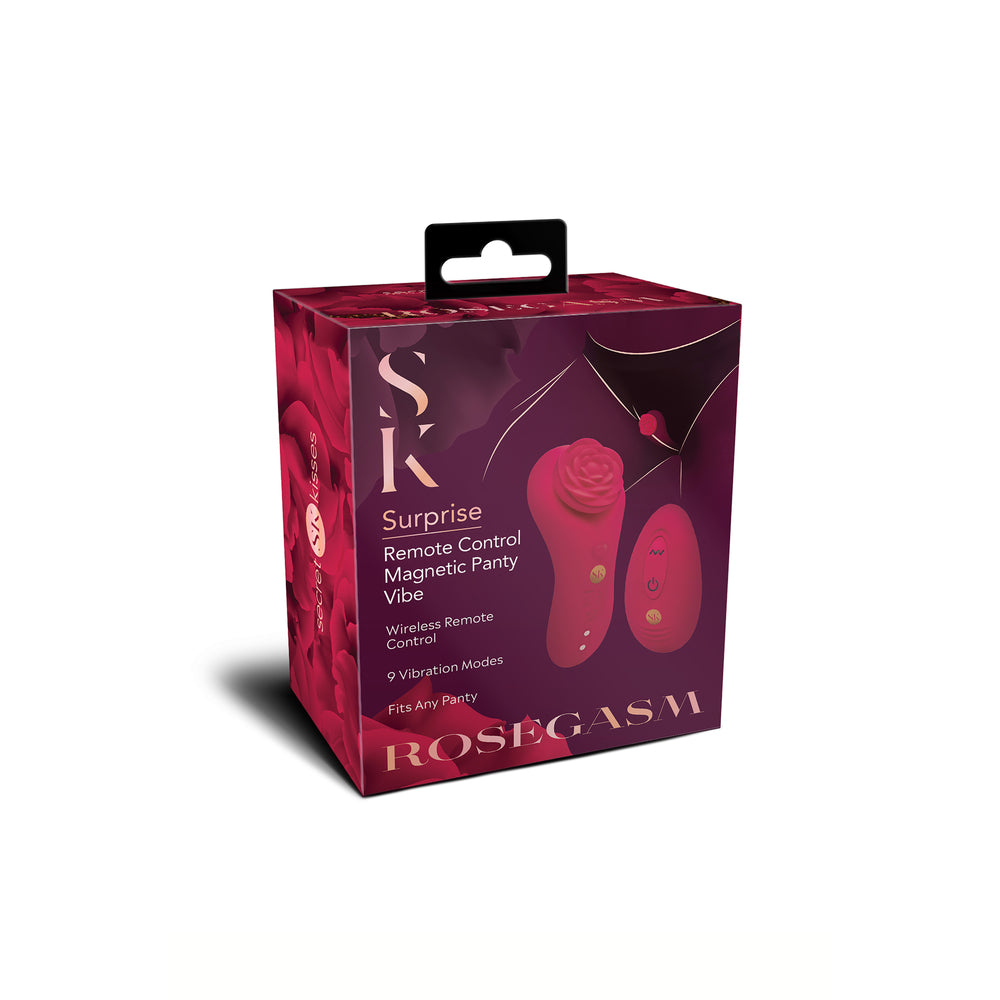 Secret Kisses Rosegasm Surprise Remote Panty Vibrator | Bodyjoys Secret Kisses Rosegasm Surprise Remote Panty Vibrator | Bodyjoys